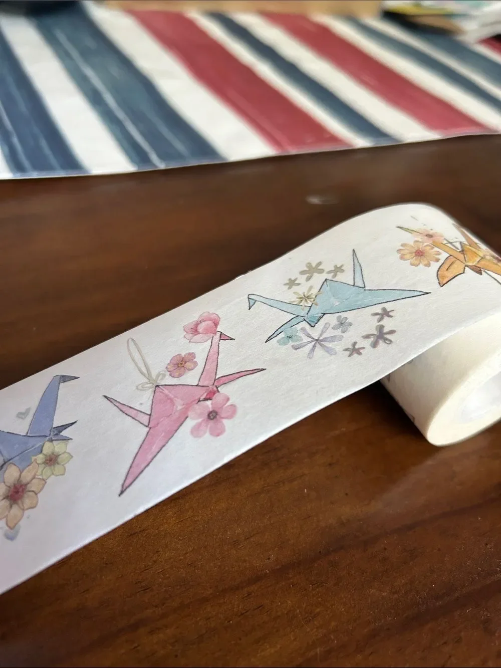 Washi Tape  Origami Crane Party Tape - Multicolor like new